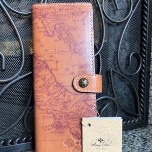 Brand New Patricia Nash Signature Map Print Marotta Card Holder